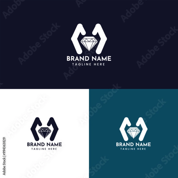 Obraz diamond company business modern logo