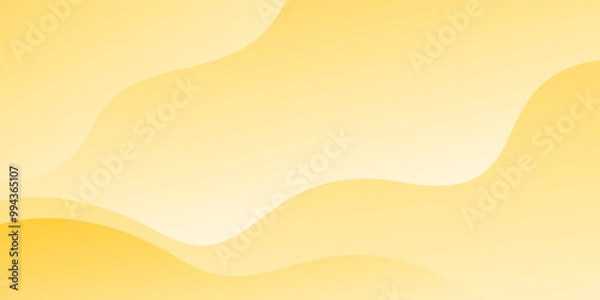 Obraz Yellow and white vector curve modern background with space for text and message. concept design