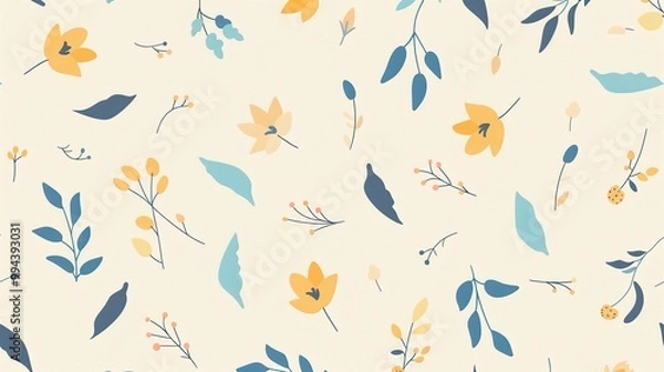 Fototapeta Fresh_and_minimalist_cartoon_texture_background