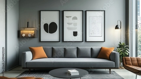 Fototapeta A sleek and modern picture frame crafted from polished aluminum, featuring a lustrous silver finish. Its minimalist design complements any décor, highlighting artwork with a sophisticated touch. 