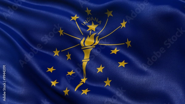 Obraz US state flag of Indiana