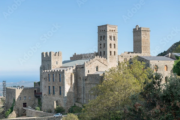 Fototapeta PORT DE LA SELVA (ESPAÑA) OCTUBRE 2015 - MONASTERY SANT PERE DE