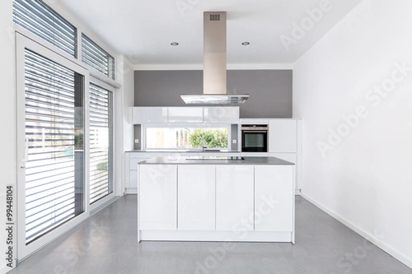 Obraz Interior of white kitchen