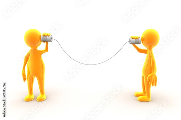 Obraz Tin can communication