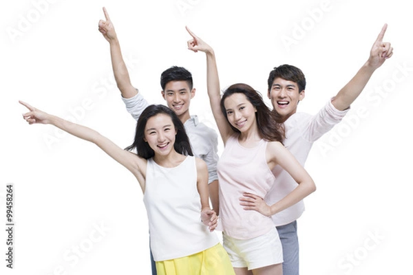 Fototapeta Happy young adults