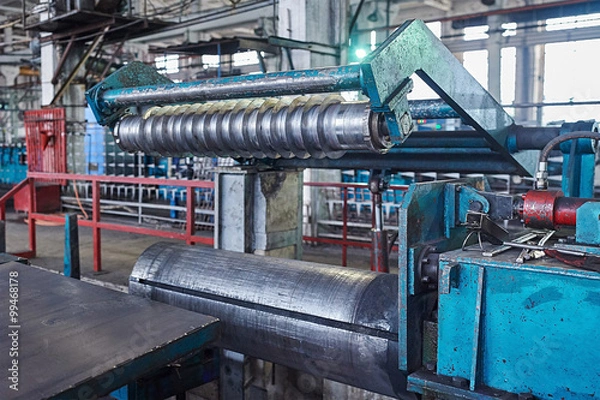 Obraz machine for slitting steel sheet