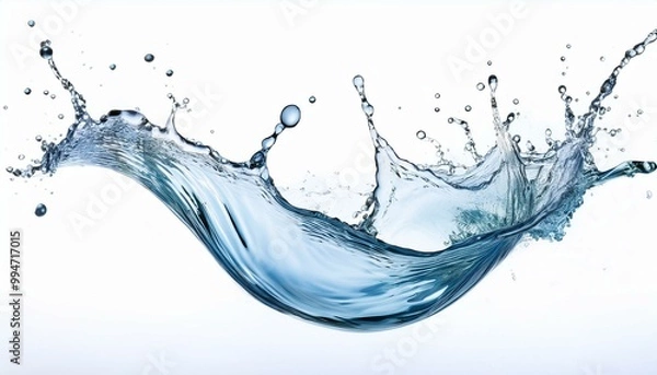 Obraz splash of water isolated on white background
