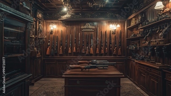 Obraz Vintage Gun Room Interior