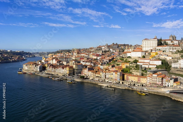 Obraz ポルトの歴史地区とドウロ川