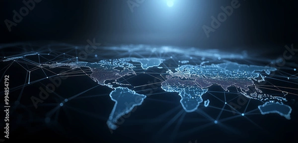 Obraz world economics, trade, global geopolitics background.
