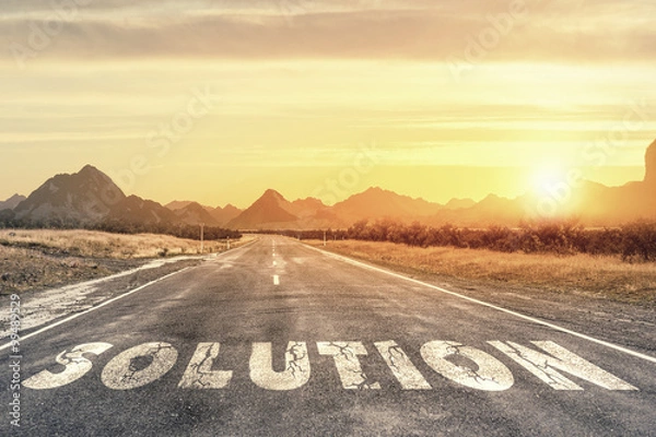 Fototapeta Road to problem solving