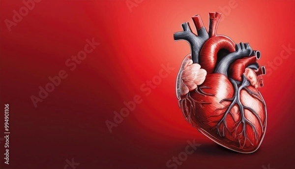 Obraz A detailed image of a human heart