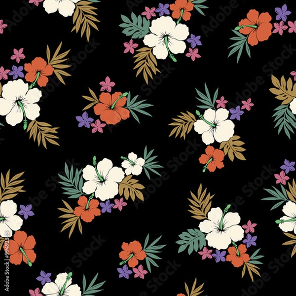 Fototapeta ハイビスカス パターン