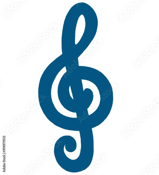 Fototapeta The treble clef