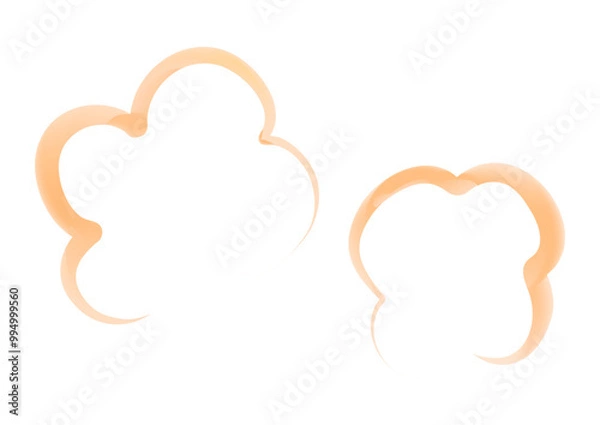 Fototapeta もくもくと立ち上がる温かい湯気のイメージ