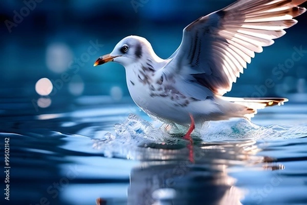 Obraz seagull on the beach