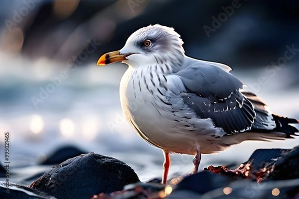 Obraz seagull on the beach