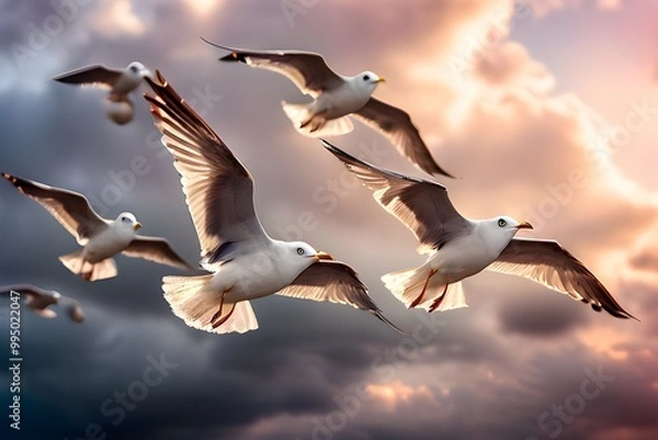 Obraz seagulls in flight