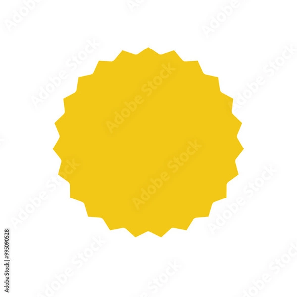 Fototapeta yellow starburst badges symbol vector design illustration