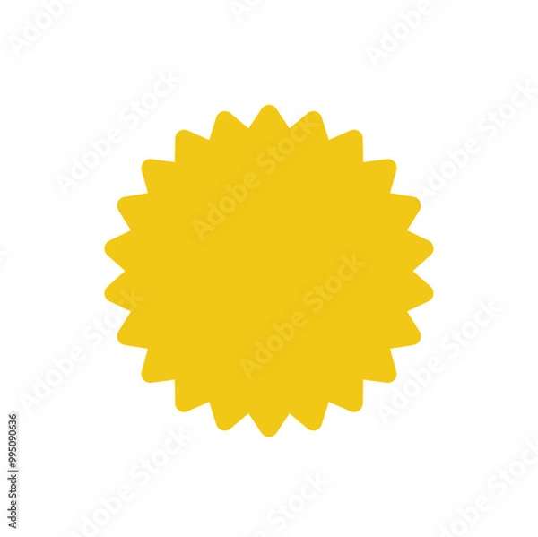 Obraz yellow starburst badges symbol vector design illustration