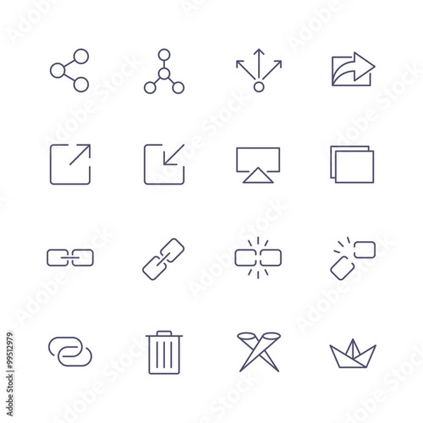 Obraz Interface icons
