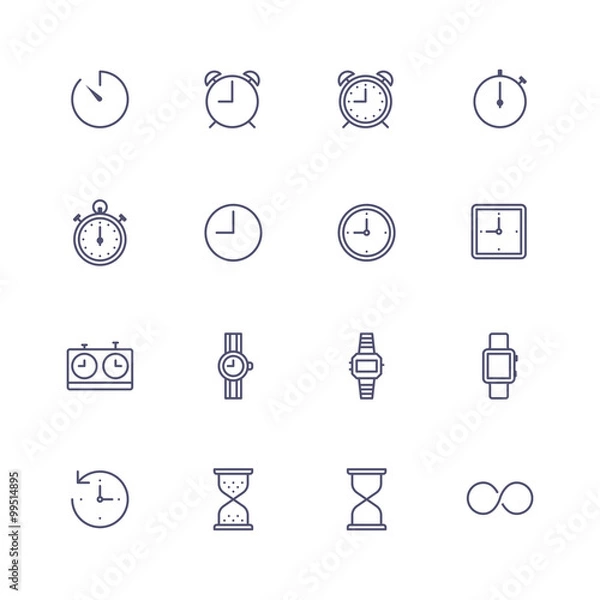 Obraz Time icons