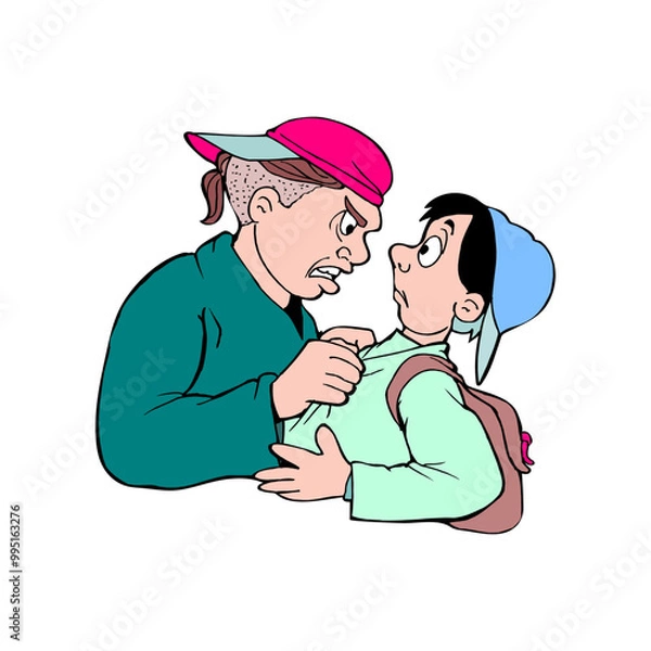 Fototapeta parent and child Vector Illustration