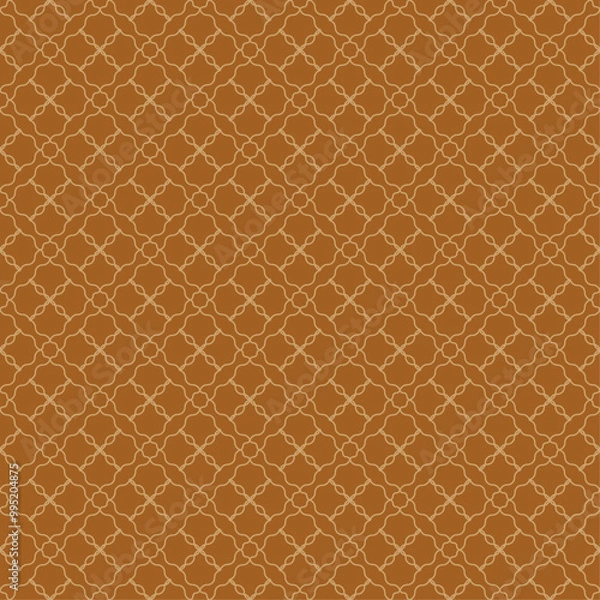 Fototapeta seamless pattern in ornamental style. modern brown background design print for fabric surface design packaging wrapping paper vector illustration