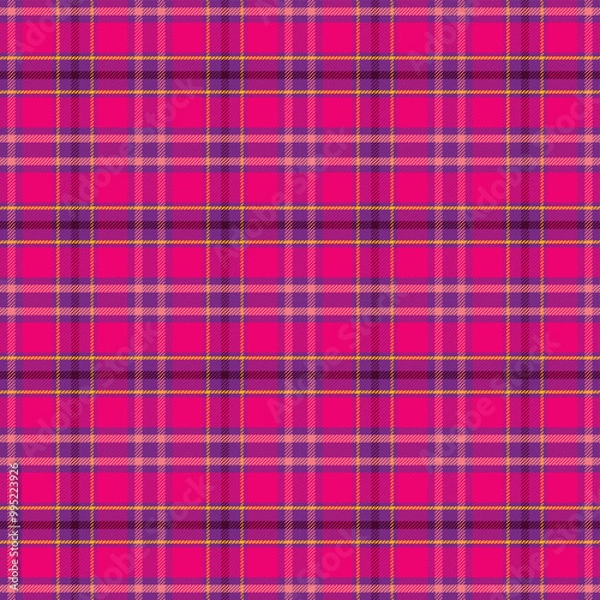 Obraz Plaid tartan seamless pattern background vector image.
