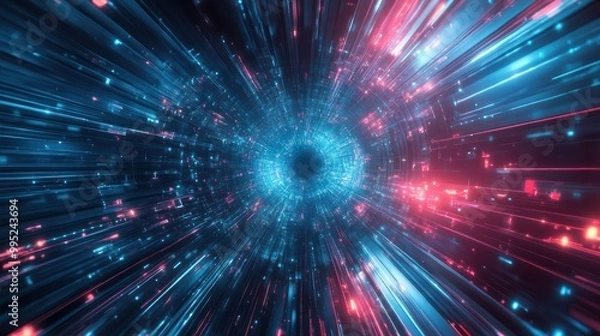 Obraz Future technology lines background, abstract future technology background