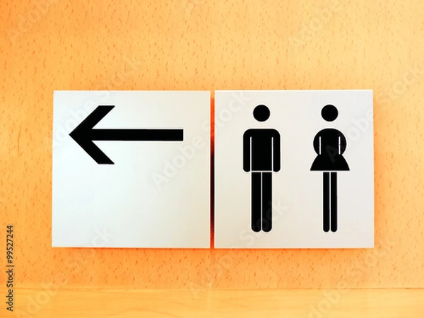 Obraz sign restroom