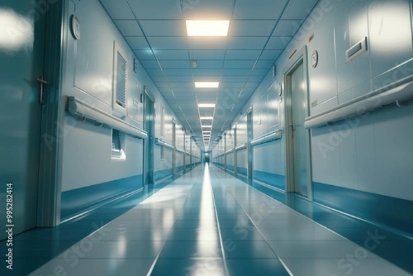Fototapeta corridor in the airport