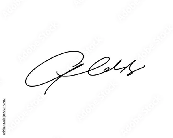 Fototapeta Abstract signature ideas starting with the first letter G. Vector with transparent background or alpha channel.