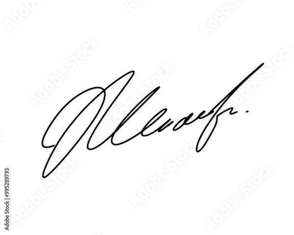 Fototapeta First letter M signature ideas for documents. Vector with transparent background or alpha channel.