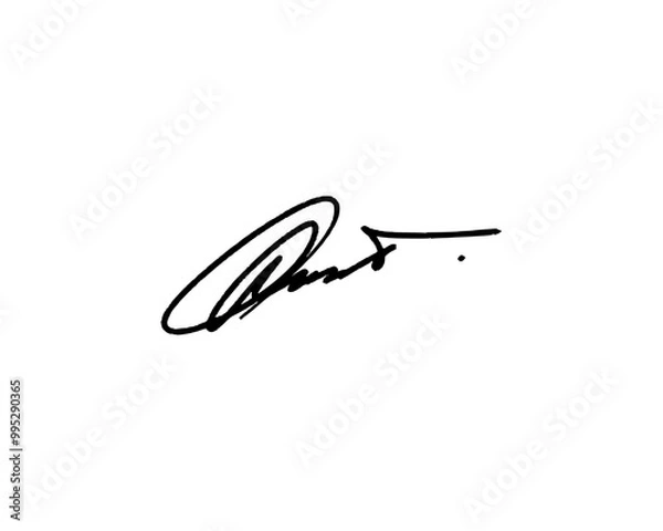 Fototapeta First letter O signature ideas for documents. Vector with transparent background or alpha channel.