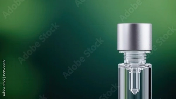 Fototapeta Smart valve implant for automatic fluid regulation in the body, compact and sleek, cardiovascular care, medical innovation