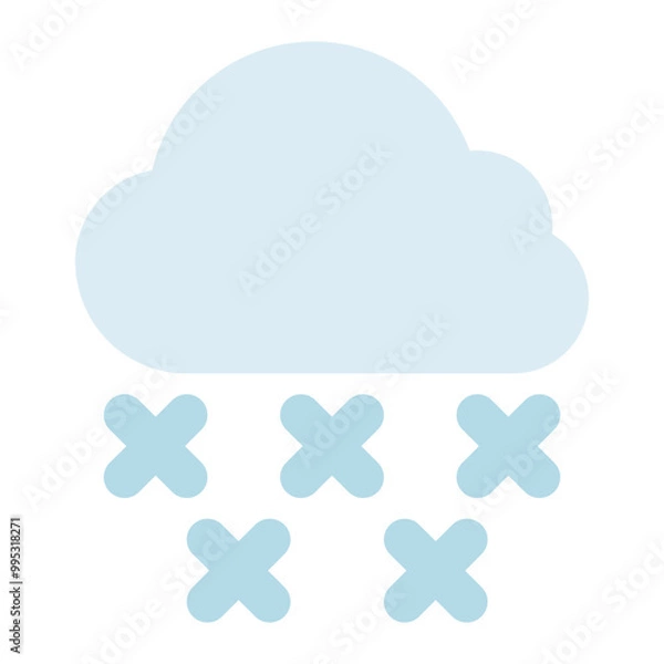 Fototapeta snow icon for illustration