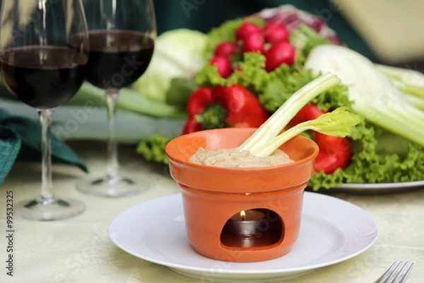 Fototapeta Piemoncki Bagna Cauda