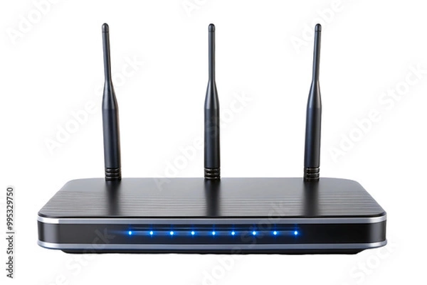 Fototapeta Wireless router on transparent background