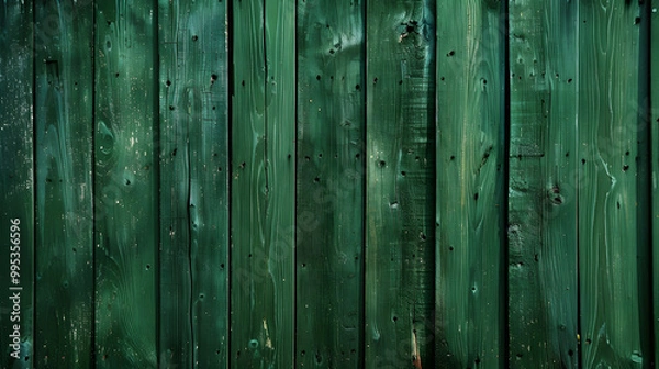 Fototapeta Dark green Wood background. Generative AI.