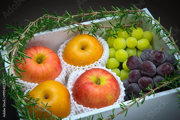 Obraz 秋が旬の果物の詰め合わせ