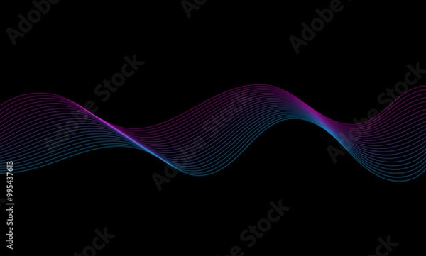 Obraz abstract wave background, tech, backgrounds