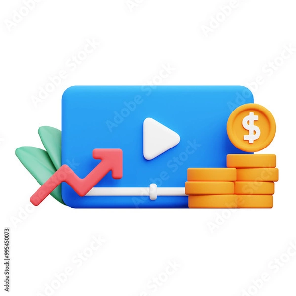 Obraz 3d content monetize