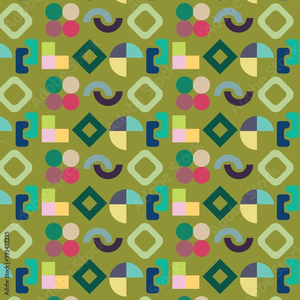 Obraz Seamless pattern design. Textile pattern