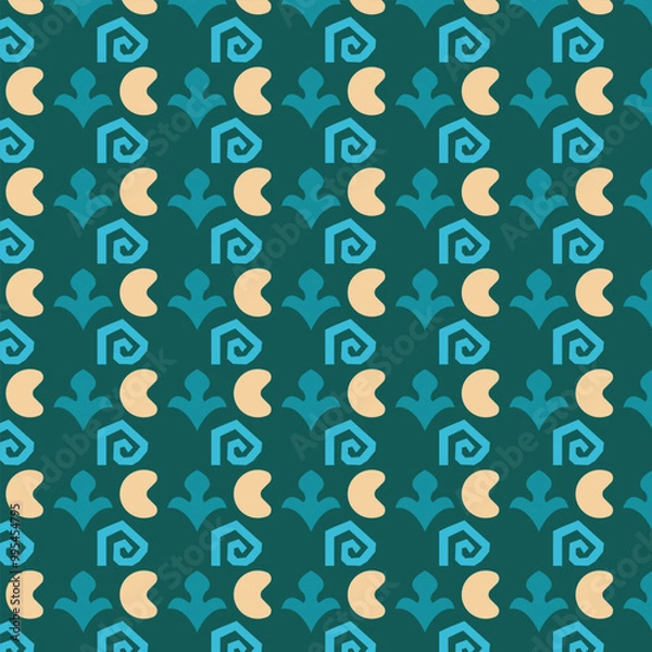 Fototapeta Seamless pattern design. Textile pattern
