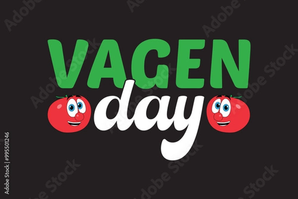 Fototapeta vegan t-shirt design vectors