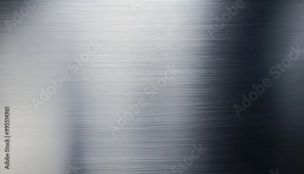 Fototapeta silver metal texture of brushed stainless steel plate with the reflection of light