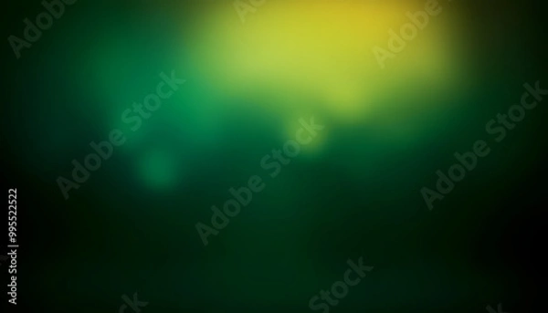 Fototapeta dark green radial gradient dark neon blurred background with a green glow from below smooth green gradient