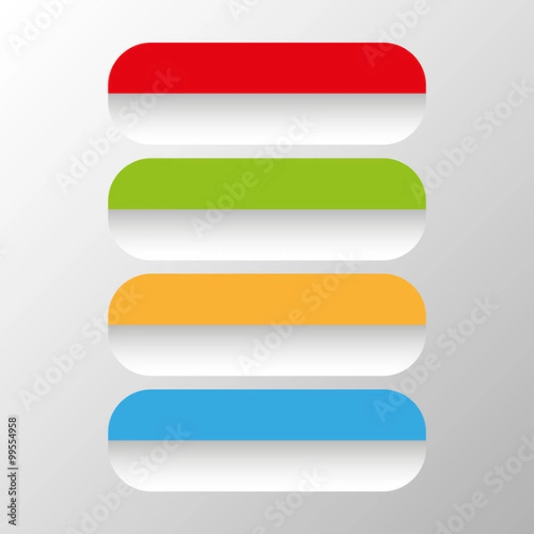 Fototapeta Empty color icons, with place for your content