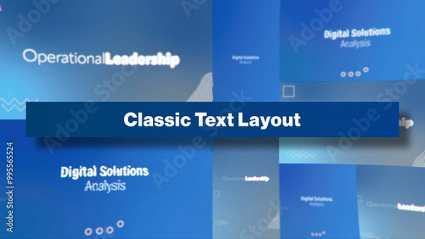 Fototapeta Classic Text Layout | Multi-Resolutions and Color Control Panel